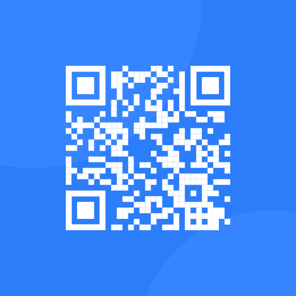 Image of a QR Code leading to Frontend Mentor's website